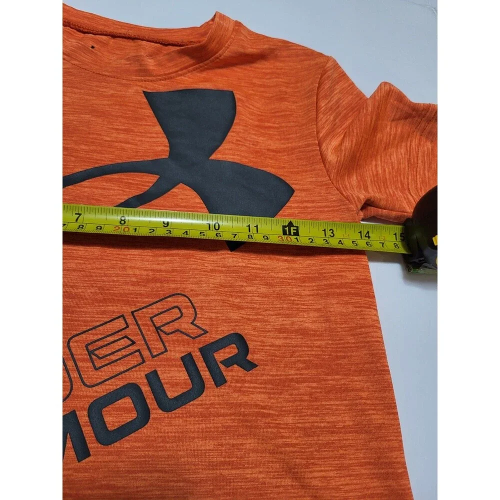 (#L4) Under Armour Short Sleeve Size Kid's 6 Orange